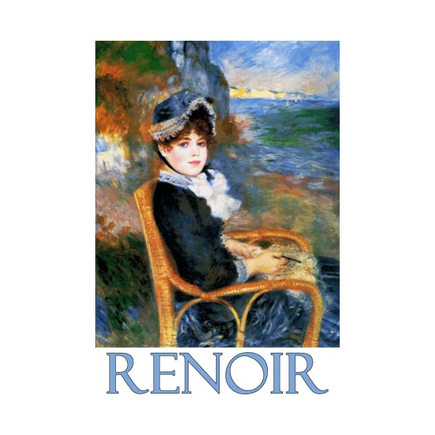 By the Seashore by Pierre-Auguste Renoir by Naves