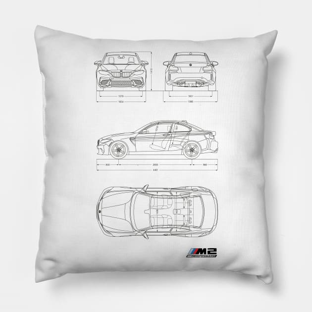 M2 Competition Pillow by AliceEye555