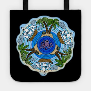 Tropical Island Themed Mandala Tote