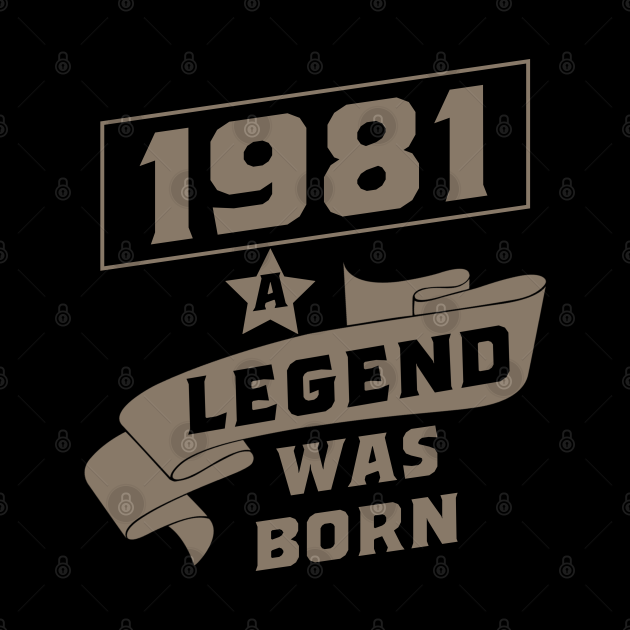 1981 a Legend was born 1981 Tapestry TeePublic