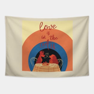 Sant Valentine’s Lover Italian Dogs Tapestry