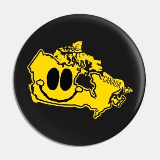 Canada Happy Cartoon Map Face with smile Pin