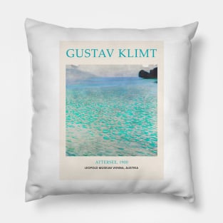 Gustav Klimt Attersee Painting Pillow