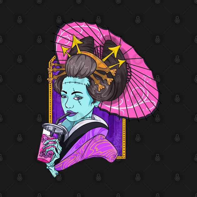 Geisha Girl Zombie by Trendy Black Sheep