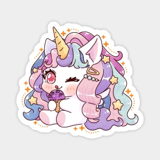 Cute Unicorn Ice Cream Magnet