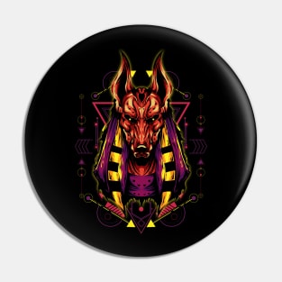 Anubis sacred geometry Pin