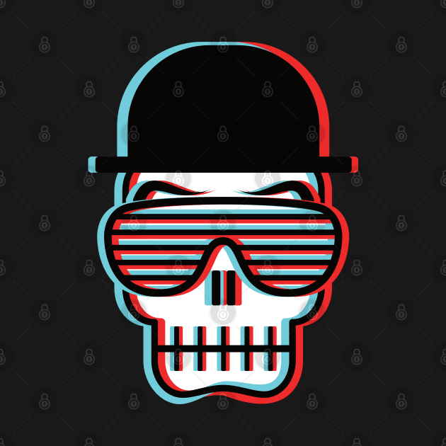 Retro Cool Skull by dkdesigns27