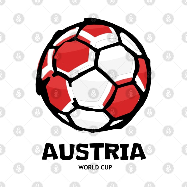 Austria Football Country Flag by KewaleeTee