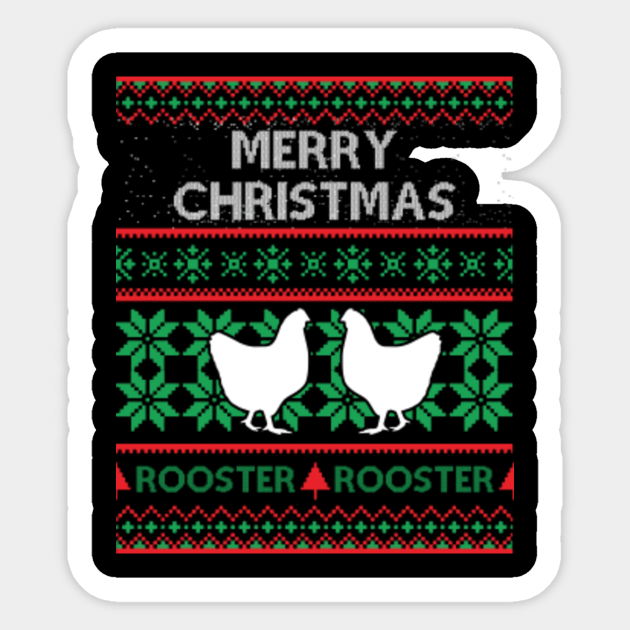 rooster christmas sweater