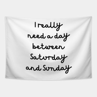 Funny Weekend Phrase Tapestry