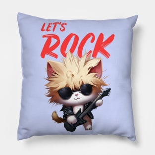 Kitten Rock Pillow