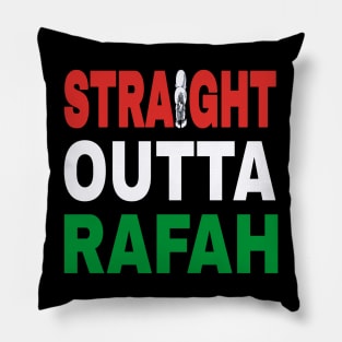 Straight Outta Rafah - Back Pillow