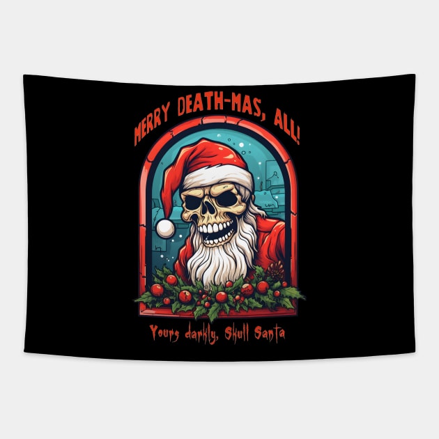 Merry Death-Mas from Skull Santa Tapestry by SkullTroops