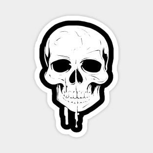 Melting Skull Magnet