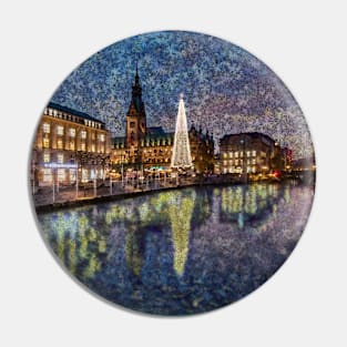 Christmas Hamburg Pin