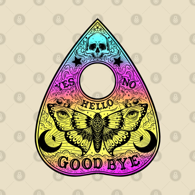 Ouija Planchette Board. Night Moth by OccultOmaStore