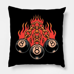 rebel bilyards tattoo Pillow