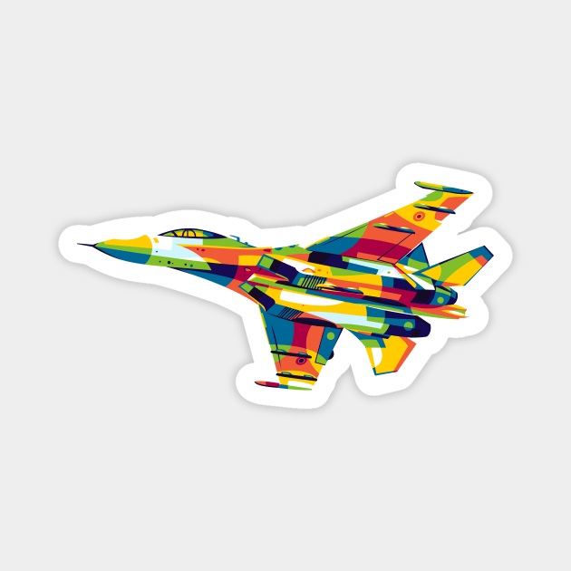 SU-27 Magnet by wpaprint