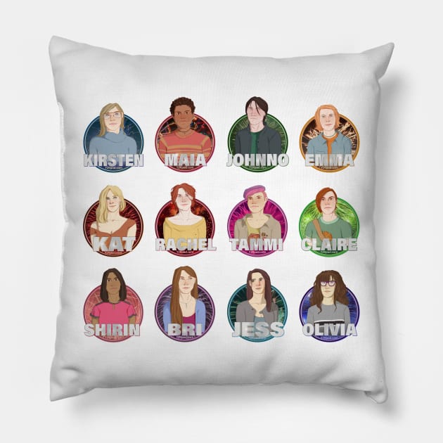 Y2K All Characters - season 2 order Pillow by y2kpod