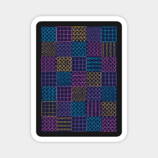 Square Shapes Pattern Magnet