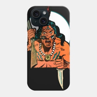 Indian with knife Phone Case