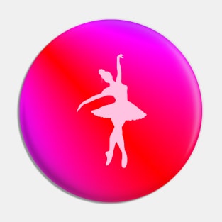 Pink Ballerina Spotlight Pin