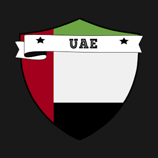 UNITED ARAB EMIRATES COUNTRY SHIELD, MINIMALIST UNITED ARAB EMIRATES FLAG, I LOVE UNITED ARAB EMIRATES , BORN IN T-Shirt