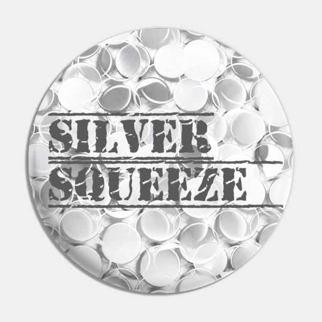 Silver Squeeze Coins Pin by Kenen's Designs