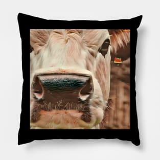 Cow Face Pillow