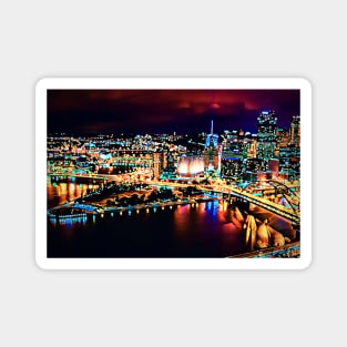 Pittsburgh City Lights Magnet