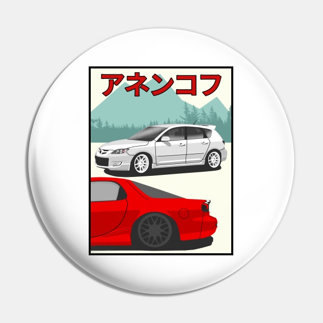Mazda Rx-7/Mazda3 Pin by Rebellion Store