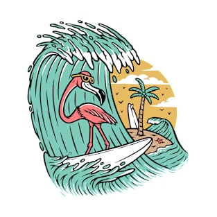 Flamingo Surf T-Shirt