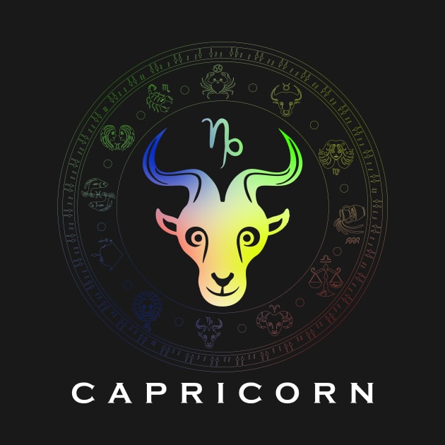 Zodiac sign Capricorn T-shirt by Emotiondesign