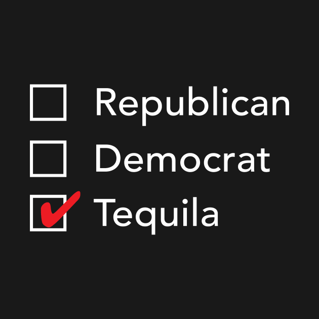 Republican Democrat Tequila by zubiacreative