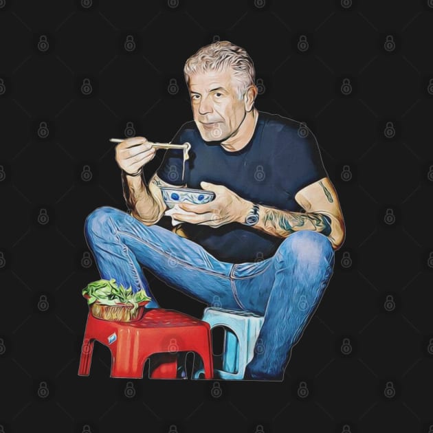 Anthony bourdain by FiveMinutes