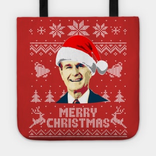 George H W Bush Merry Christmas Tote