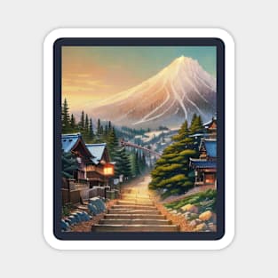 Manitou Incline in Vintage Japanese Anime Hiking Magnet