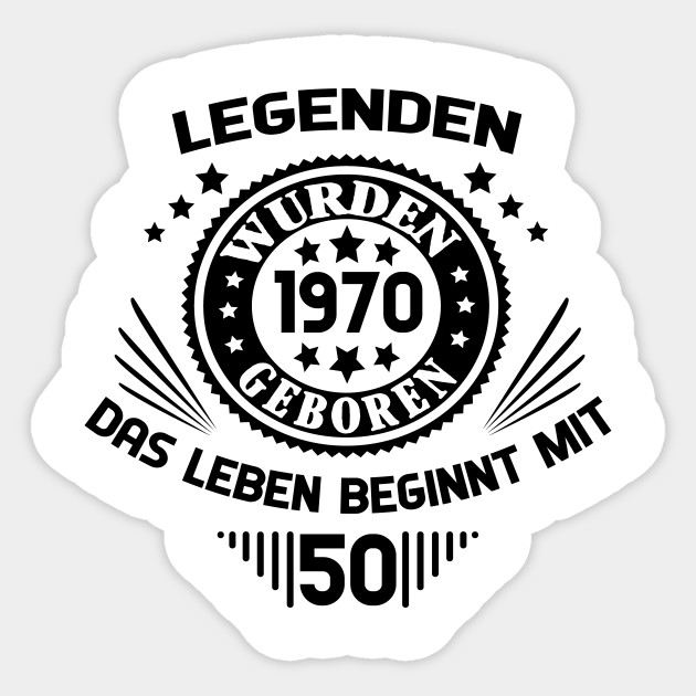 Geschenk Zum 50 Geburtstag Legende Geboren 1970 Shirt