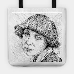 MARINA TSVETAEVA pencil portrait Tote