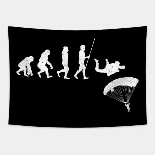 Skydiving Evolution Skydiver Parachuting Tapestry