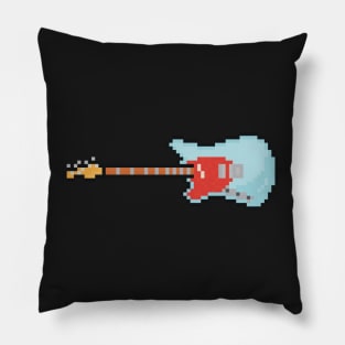 Pixel Lefty Mustang Guitar Pillow