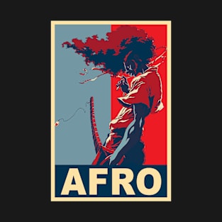 Afro Poster - Afro Samurai T-Shirt