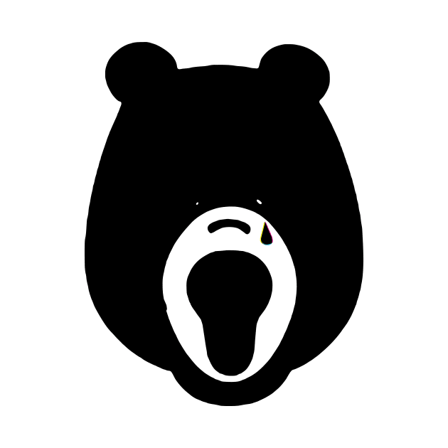 Cute Bear Grr Grr no.7  - crying rainbow tears by Eugene and Jonnie Tee's