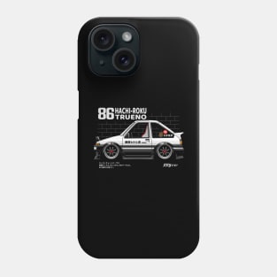 AE86 INITIAL D CHIBI STYLE - PAPAYA STREEETART Phone Case