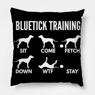 Bluetick Coonhound Training Bluetick Tricks Pillow