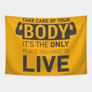 TAKE CARE OF YOUR BODY || GYM QUOTES Tapestry