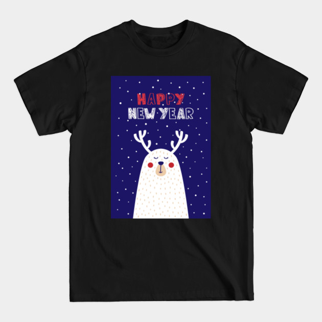 Discover Happy New Year Deer 02 - Happy New Year - T-Shirt