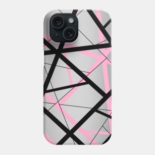 Light Pink/Silver/Black Pattern Phone Case