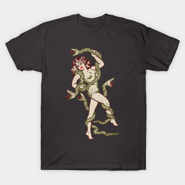 Snake Charmer - Tattoo Design - T-Shirt