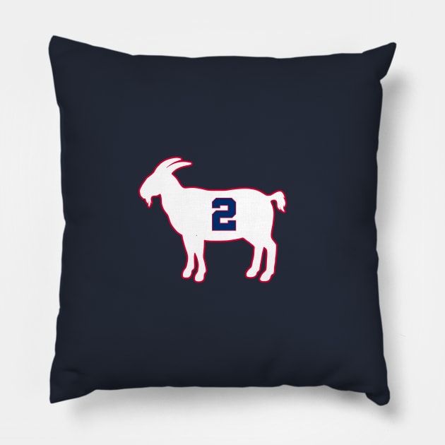 Moses Malone Philadelphia Goat Qiangy Pillow by qiangdade